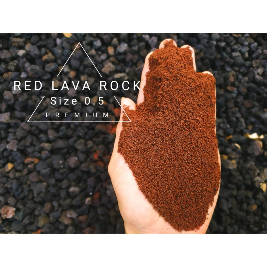 Red Lava Rock | Pasir Malang Merah 1kg