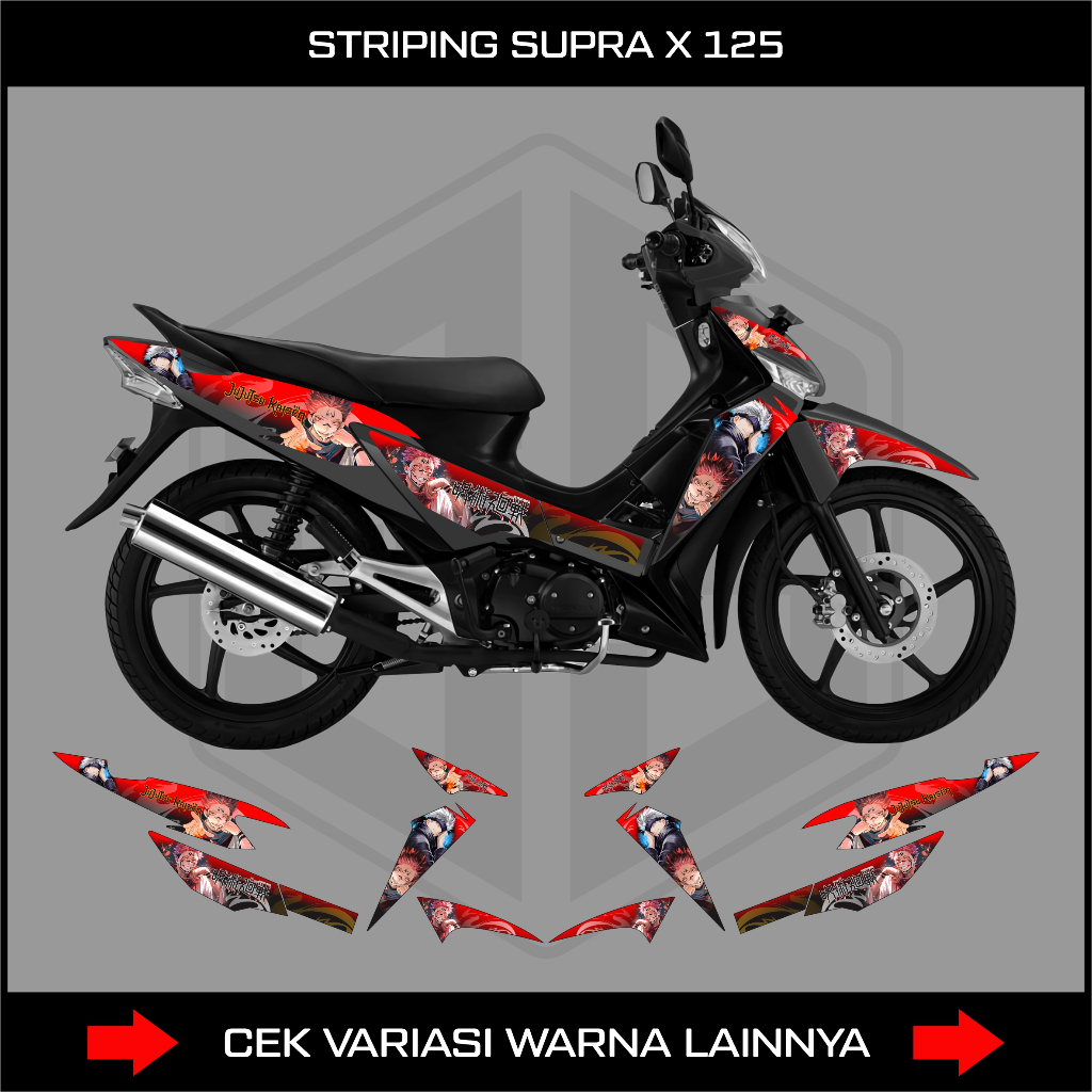 STRIPING SUPRA X 125 OLD / DECAL STICKER HONDA SUPRA X 125 LAMA