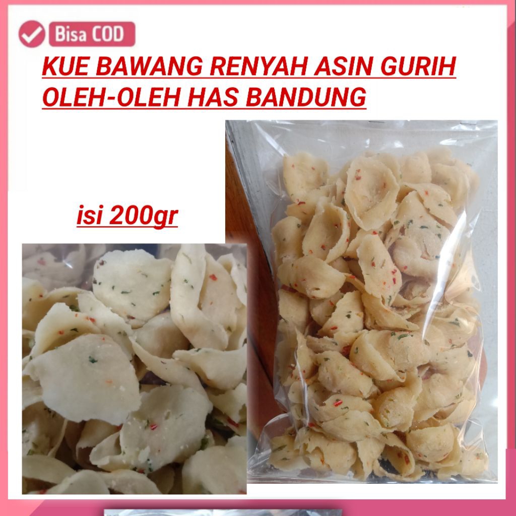 KUE BAWANG ISI 200GR RASA ASIN GURIH kue stik bawang Kue kering khas lebaran  oleh oleh bandung
