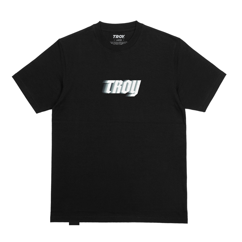 Troy Company Tshirt Black Shadow - Kaos Hitam Lengan Pendek MTD 3556