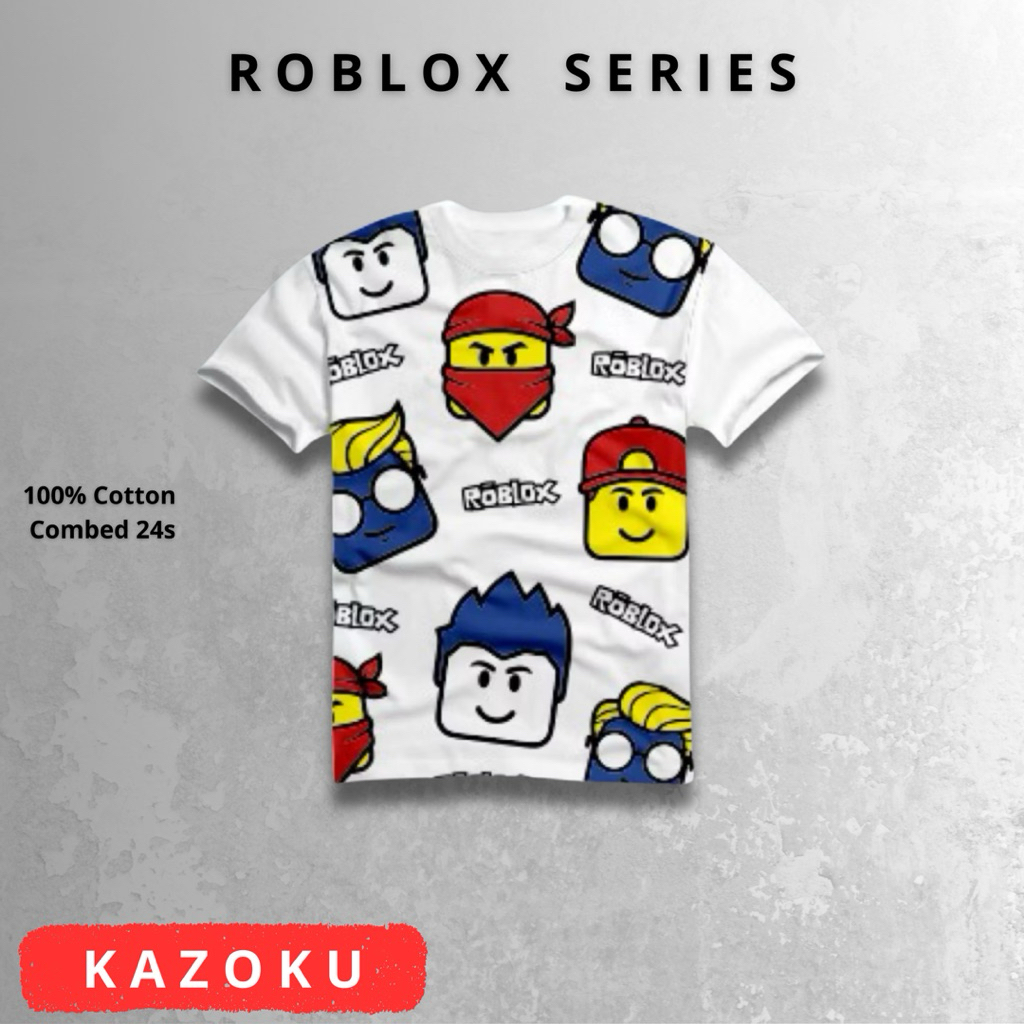 KAZOKU () Baju kaos anak anak ROBLOX SERIES-6-8-10-12-14
