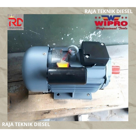 Wipro Dinamo Elektro Motor Penggerak 3 HP 2850 & 1450 RPM 2 & 4 POLE 1 Phase Electro Motor 2 & 4 P F
