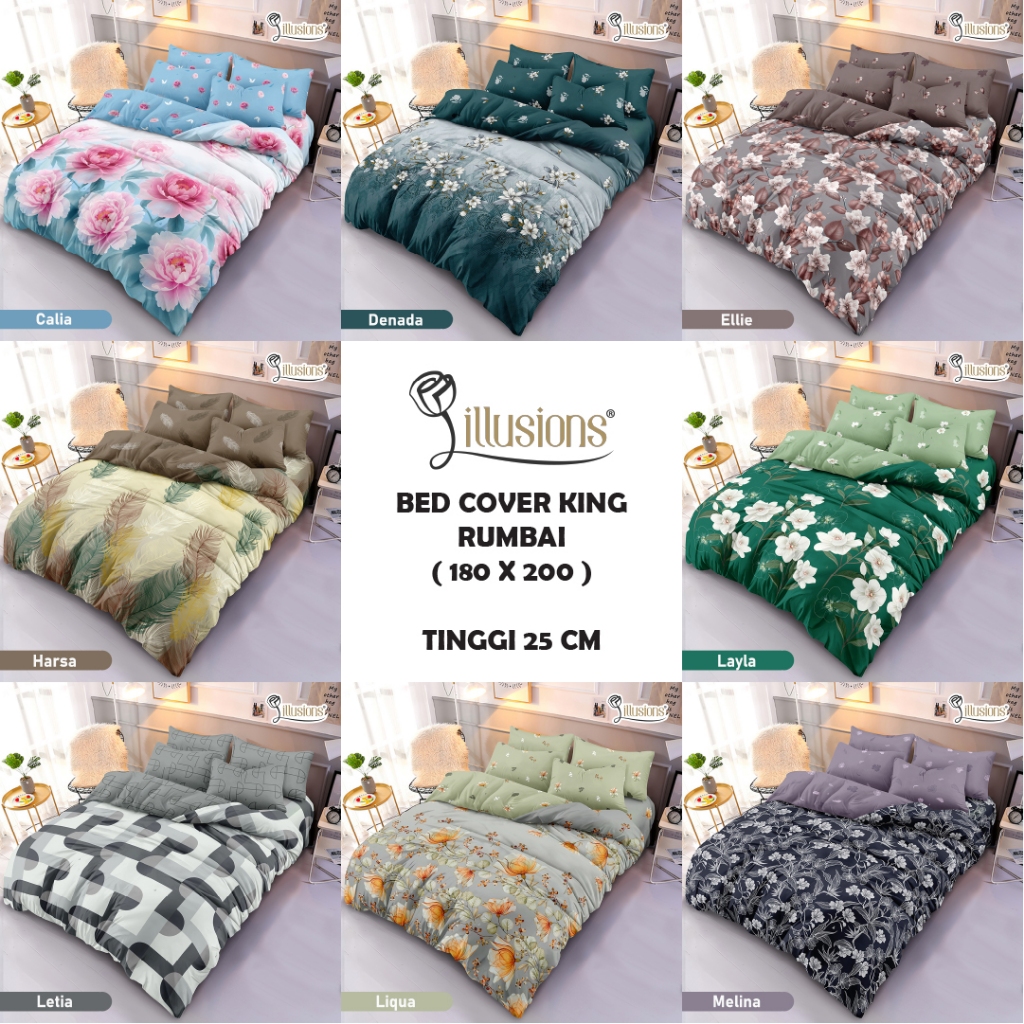 Illusions - Bed Cover Set King 180x200 T25 Rumbai