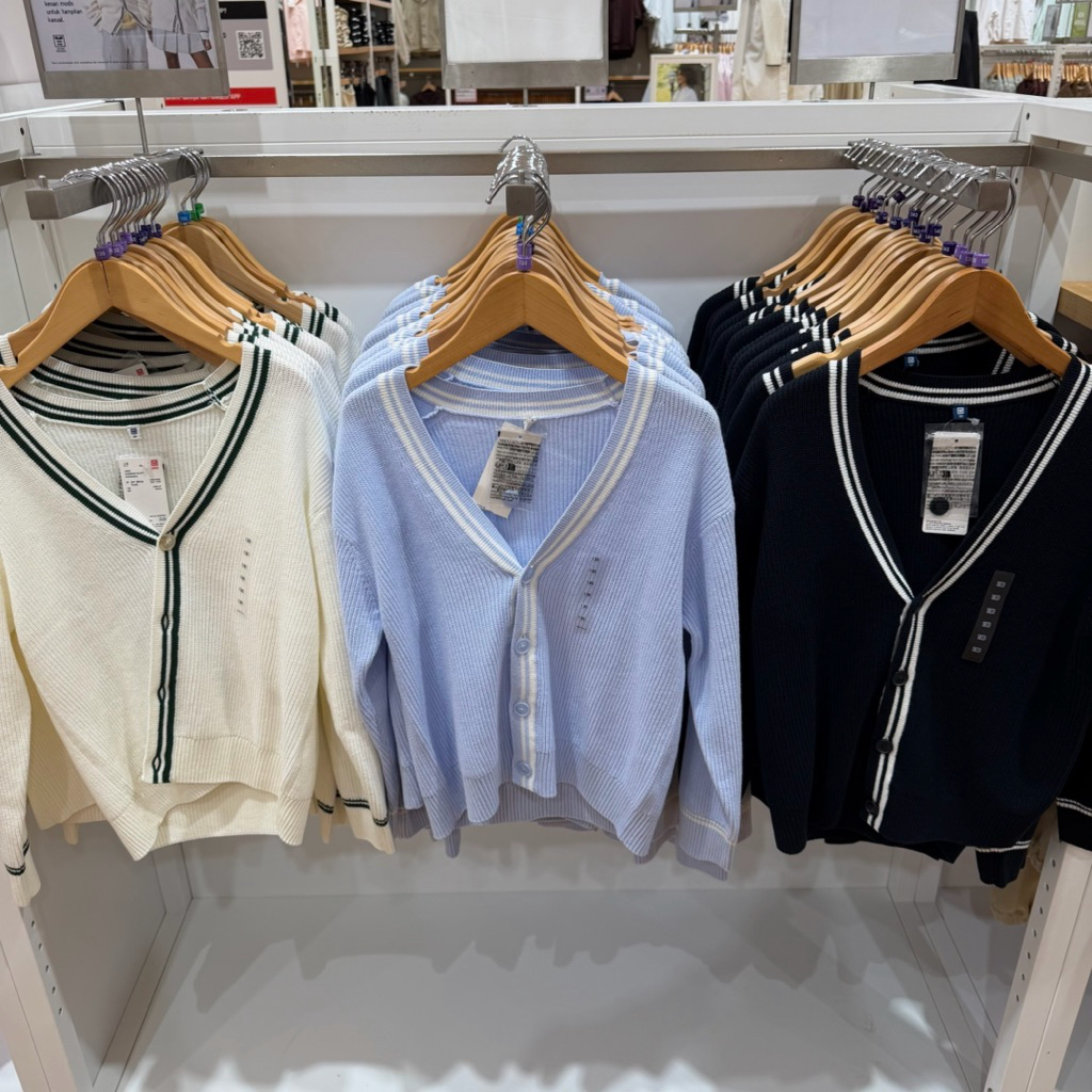 cardigan rajut washable kids uniqlo
