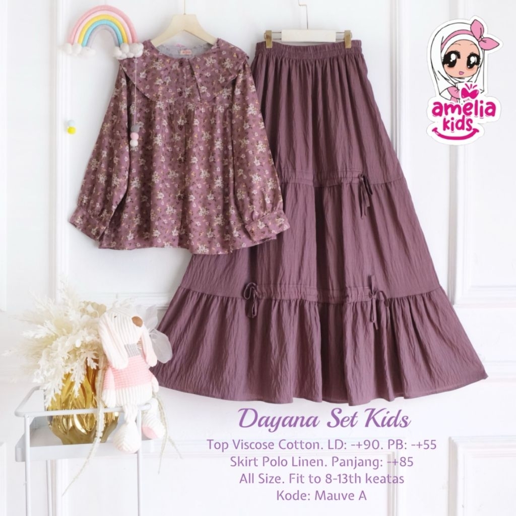 TIFANI SET KIDS // MUTIA SET KIDS ROK by AMELIA KIDS