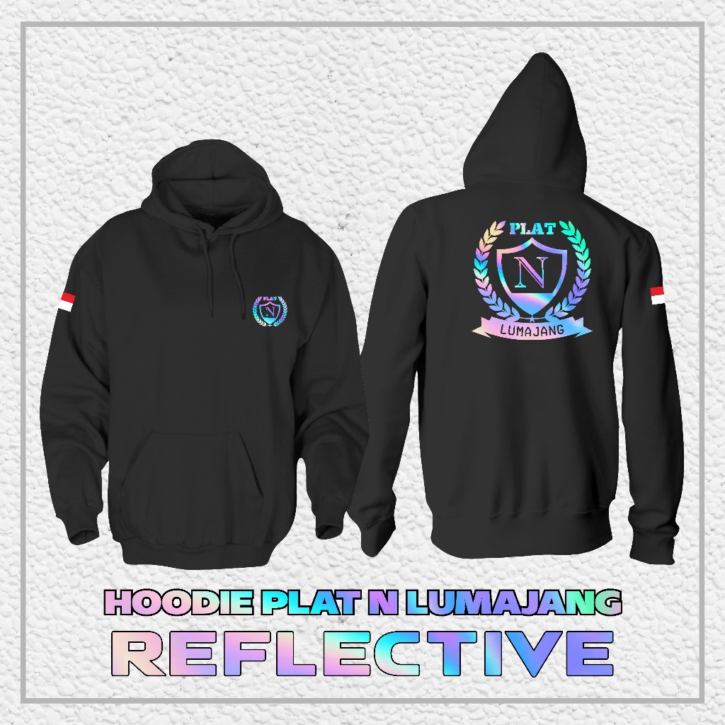 Hoodie Jaket PLAT N LUMAJANG REFLEKTIF