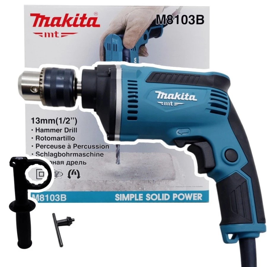 MAKTEC MT817 Mesin Bor Tangan Tembok / Beton 13mm Hammer Drill MT 817 Original