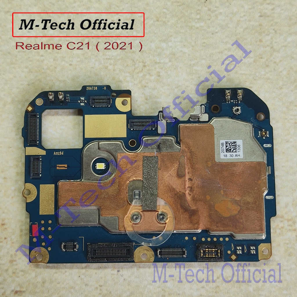 [2219] PCB Mesin Realme C21 (2021) original minus mati / matot
