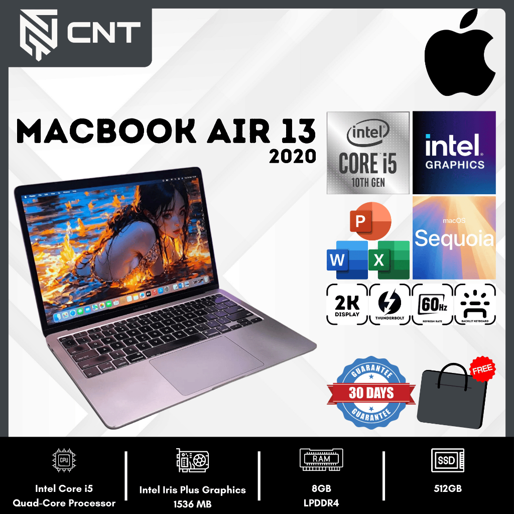 MacBook Air 13 2020 Core i5 (8/512GB) Laptop Apple Backlit 2K