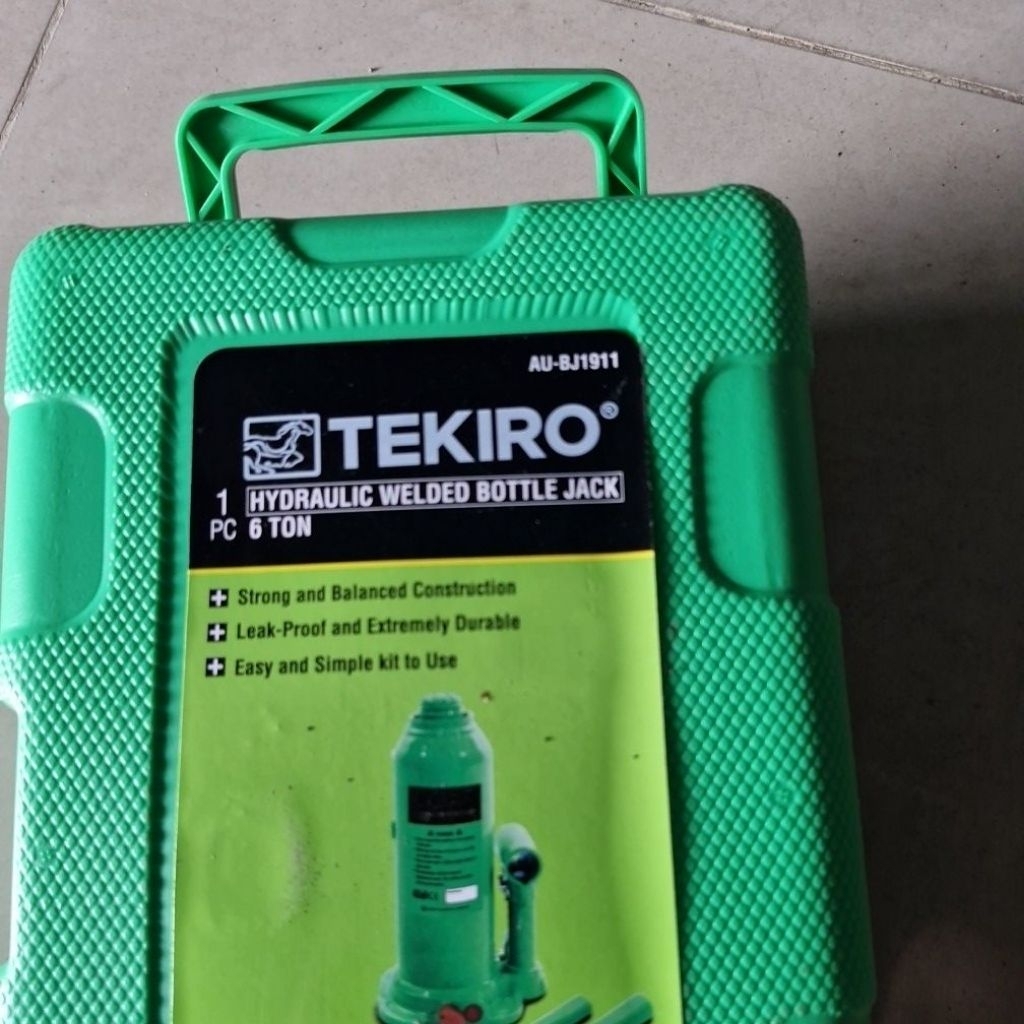 tekiro BJ1911 dongkrak botol 6 ton hydraulic bottle jack 6ton BJ 1911