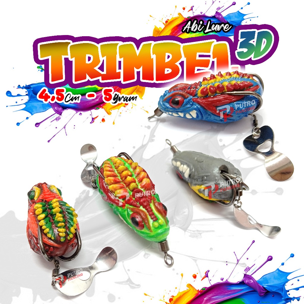 Lure TRIMBEL 3D Blade Berisik Abi Lure Soft Frog softfrog soft frog