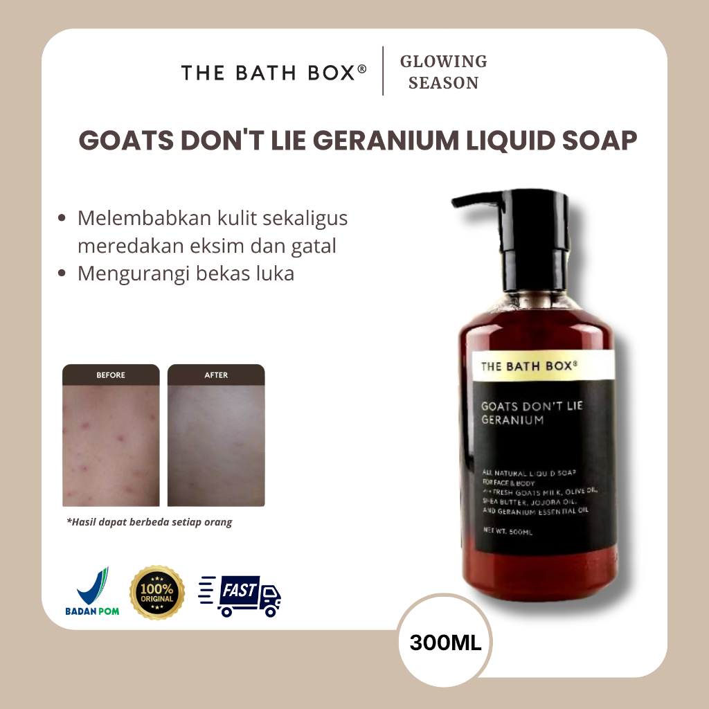 The Bath Box Goats Don't Lie Geranium 300ml