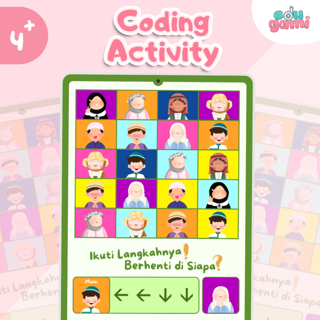 Coding Anak Mainan Edukasi Belajar Arah | Mainan Anak Usia 3 - 5 Tahun | Belajar Coding | edugami.id