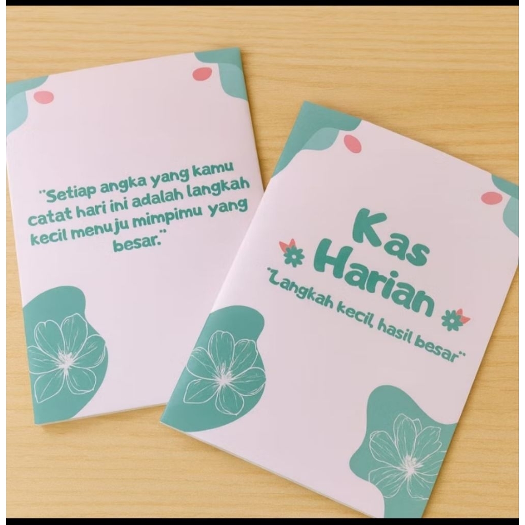 Buku Kas Harian A5 - Catatan Keuangan UMKM