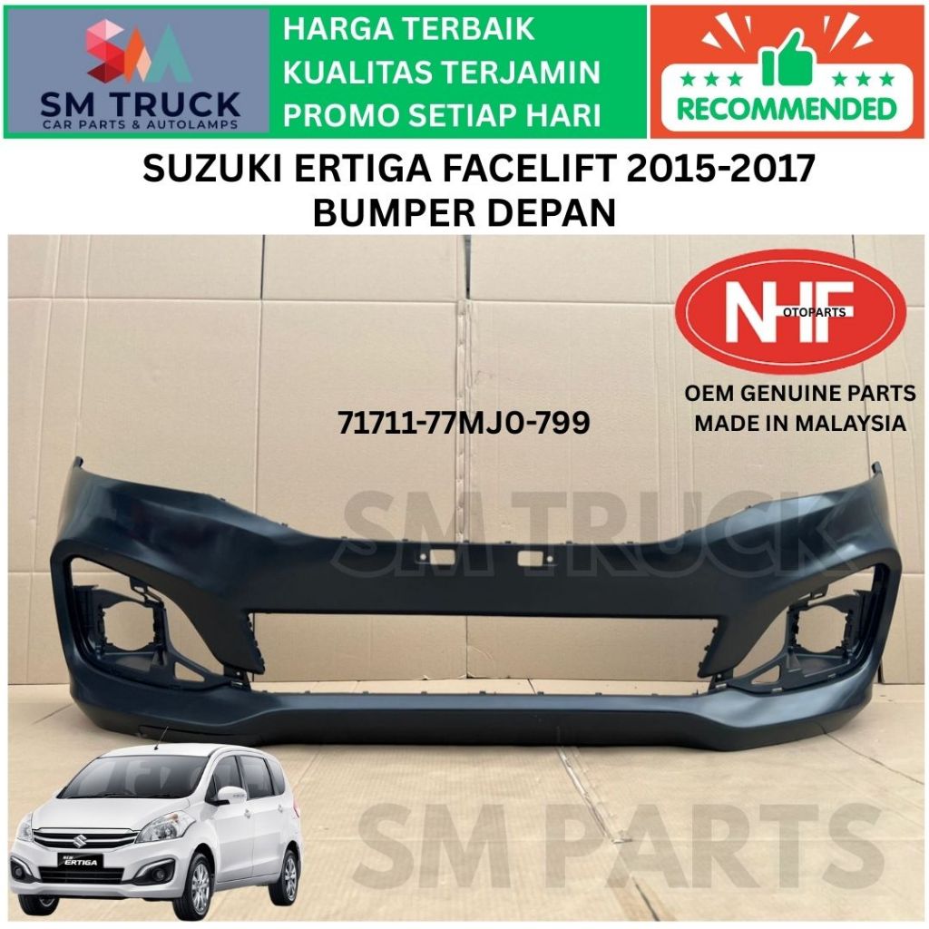 BUMPER BEMPER DEPAN SUZUKI ERTIGA GEN 2 SEBELUM DREZA 2015 2016 2017 BARU IMPORT OEM 71711-77MJ0-799