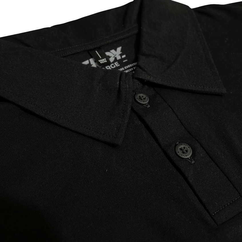 Troy Company Wangky Polo Shirt Full Black Butterfly - Kaos Polo Hitam WKD 2992