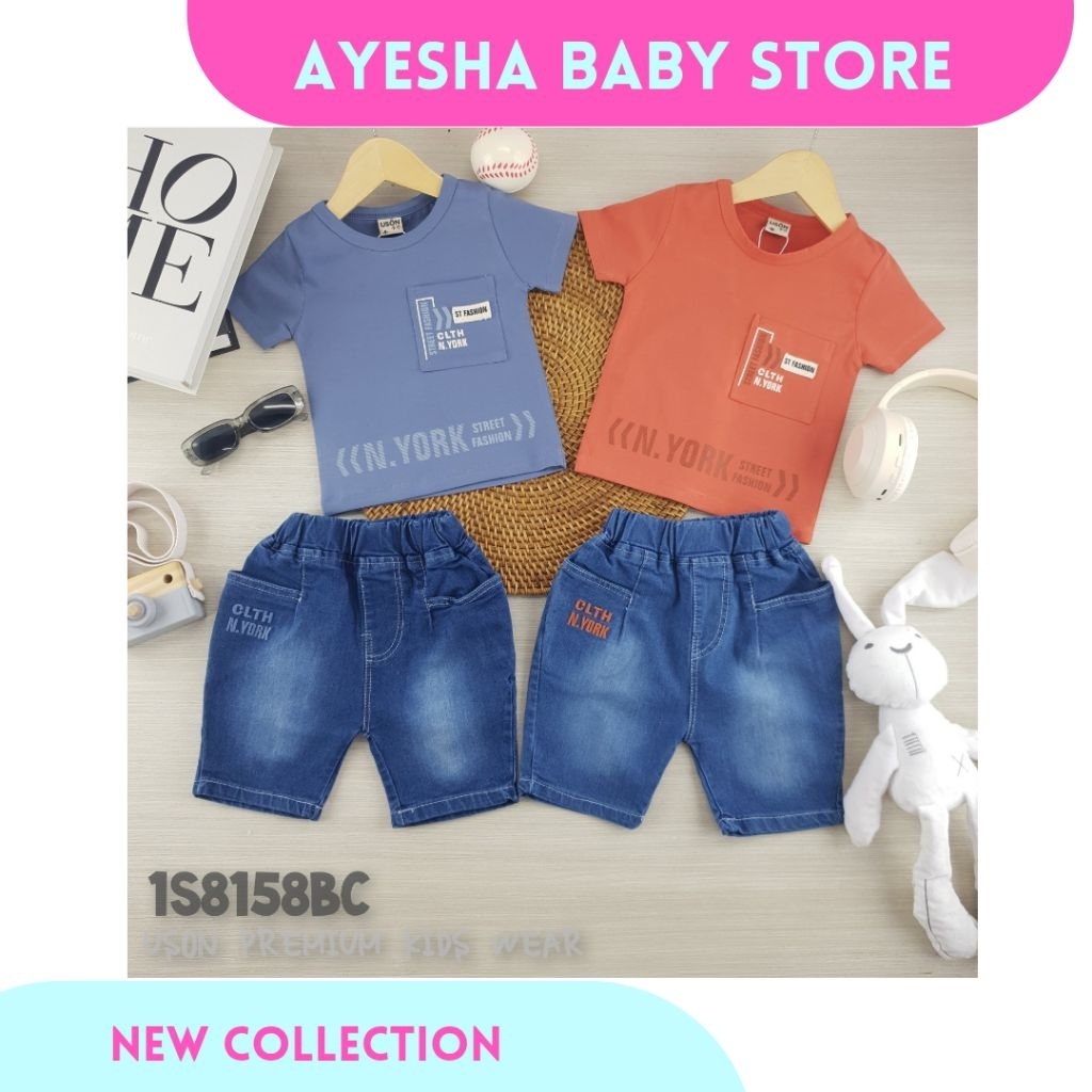 AYESHA Setelan Uson Celana Jeans Anak Cowok