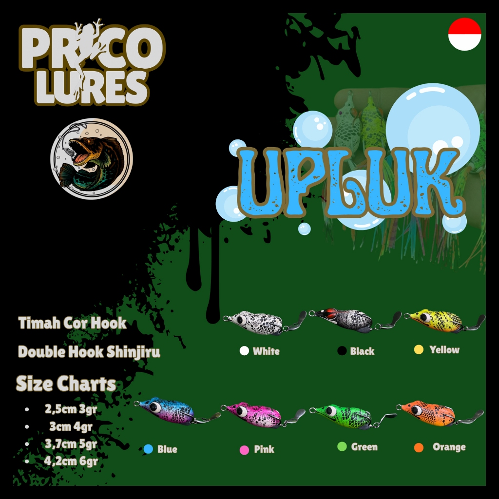 Lure PRICO UPLUK Blade Berisik Soft Frog softfrog soft frog