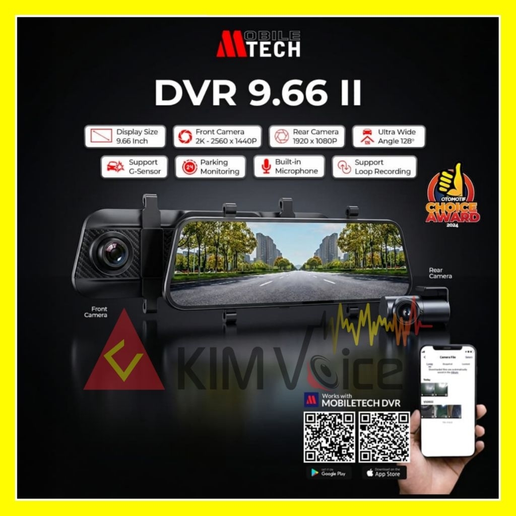 DVR Spion Mtech 8803 ll 9.66 inch CCTV mobil