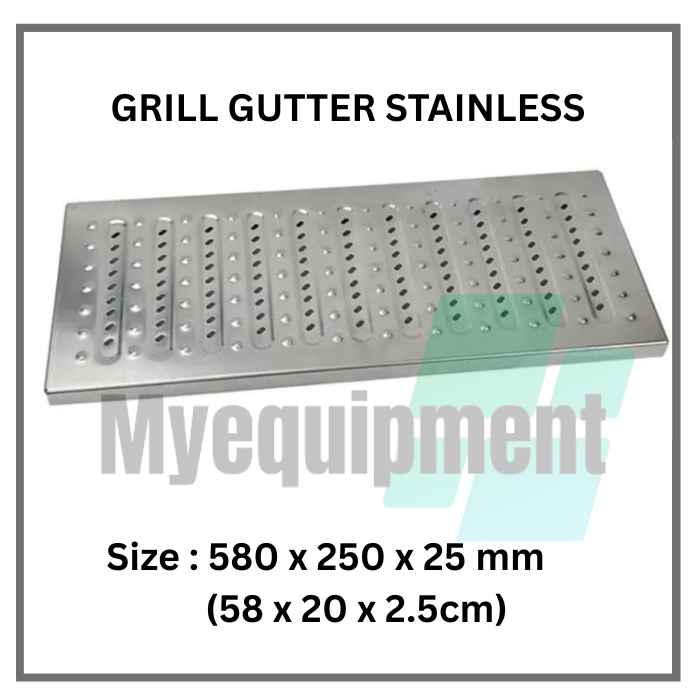 GRILL GUTTER GRATING STAINLESS KTC-20-25-30 AF Grill Gutter Stainless/ Grating Stainless / Cover Pen