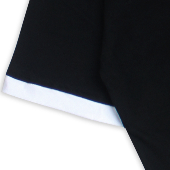 Troy Company Wangky Polo Shirt Black White Odisseus - Kaos Polo Wangki Pria Hitam Putih WKD 2905