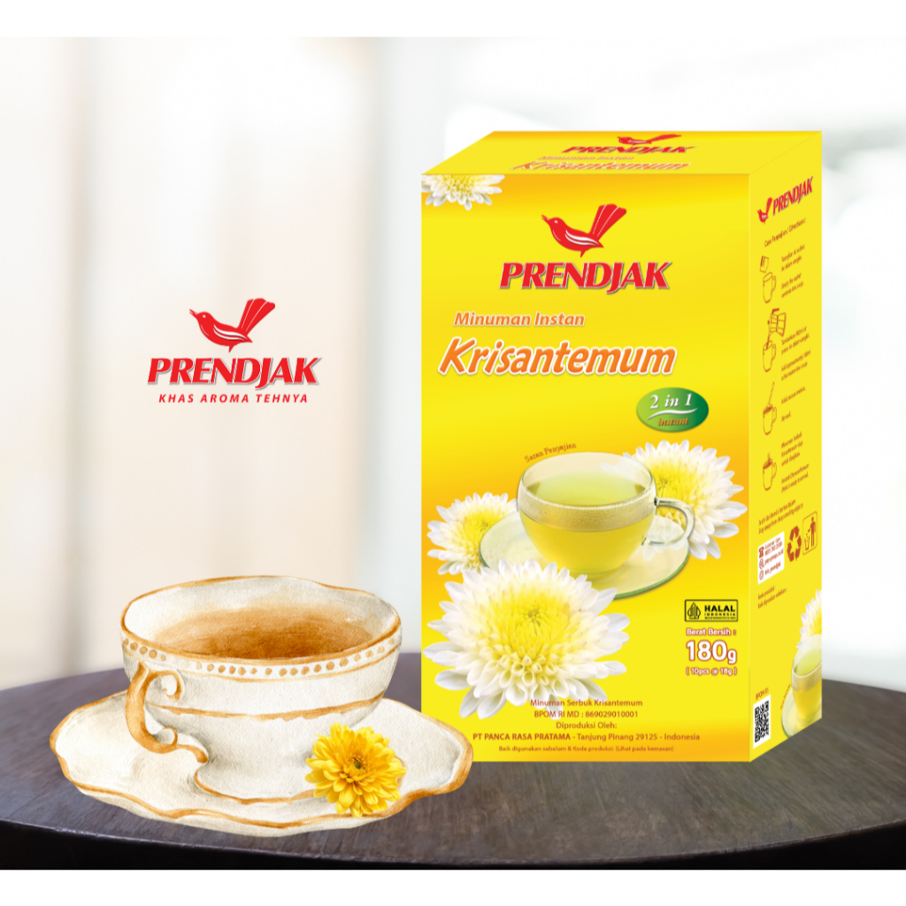Teh Prendjak Instant Teh Krisantemum Stick 18 gr/ Isi 10 Sachet