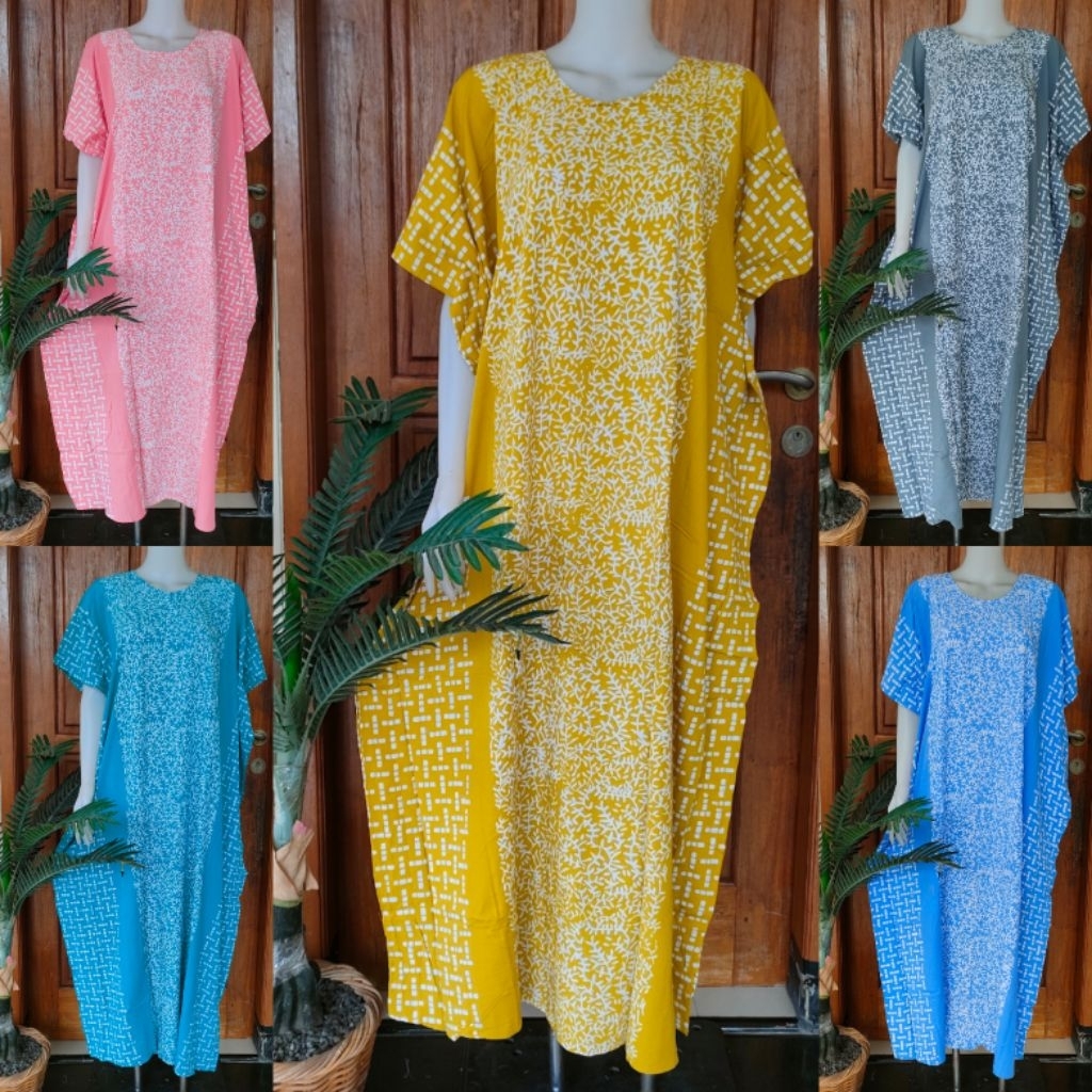 HUZA DASTER BATIK PEKALONGAN RAYON SUPER PREMIUM LOWO JUMBO BUSUI/DASTER BATIK RAYON KELELAWAR