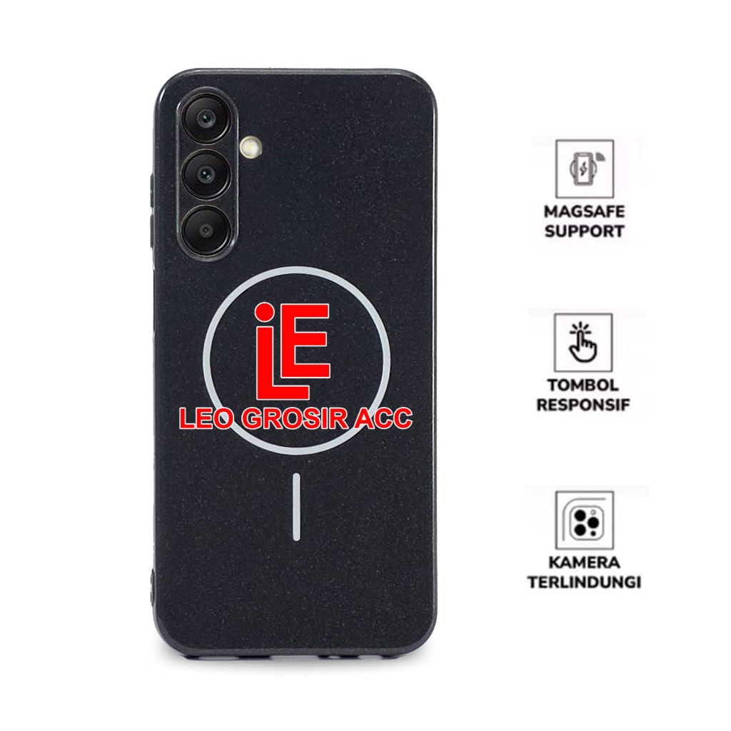 CASE SAMSUNG A23 SAMSUNG A24 SAMSUNG A25 SAMSUNG A26 CASE MAGSAFE BLACK GLOSSY MAGNETIC MAGSAFE MAG-