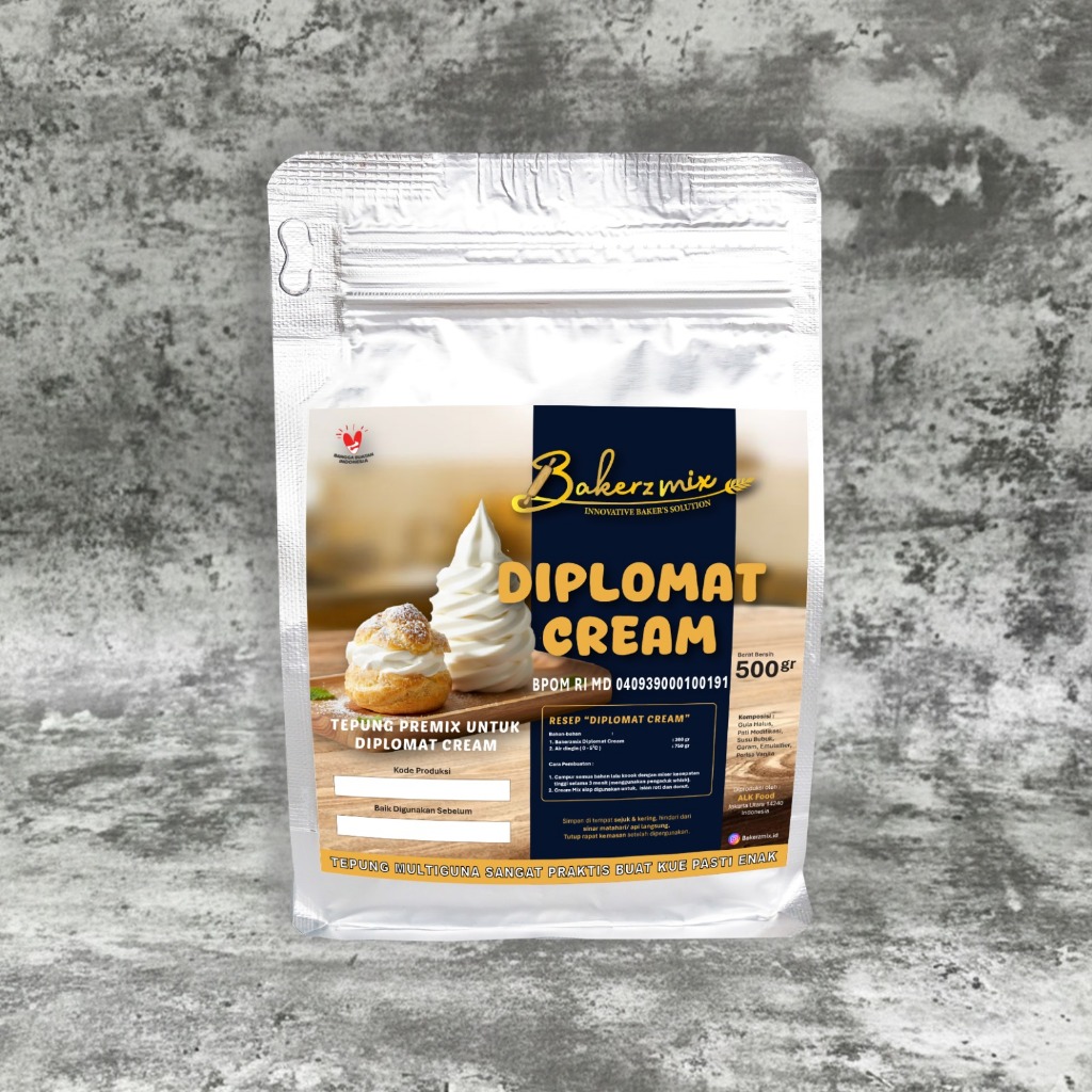 Bakerzmix Premix Diplomat Cream - Bahan Kue