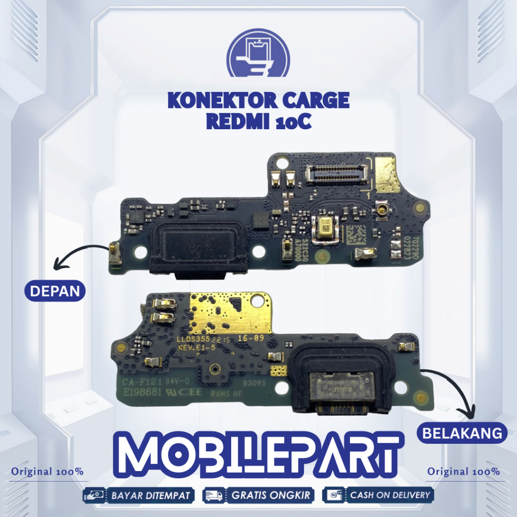 KONEKTOR CHARGER  XIAOMI REDMI 10C ORIGINAL 100%