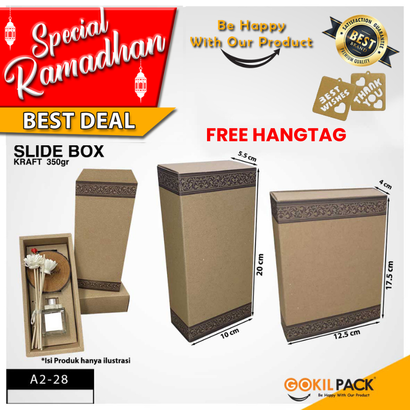 Slide Box|Kardus|Dus|Packaging|Dus murah|Kotak Kraft slide| A2-28