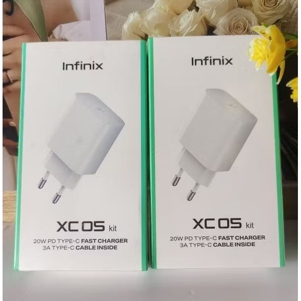INFINIX CHARGER XC05 20 WATT NEW ORIGINAL PLUS KABEL C to C