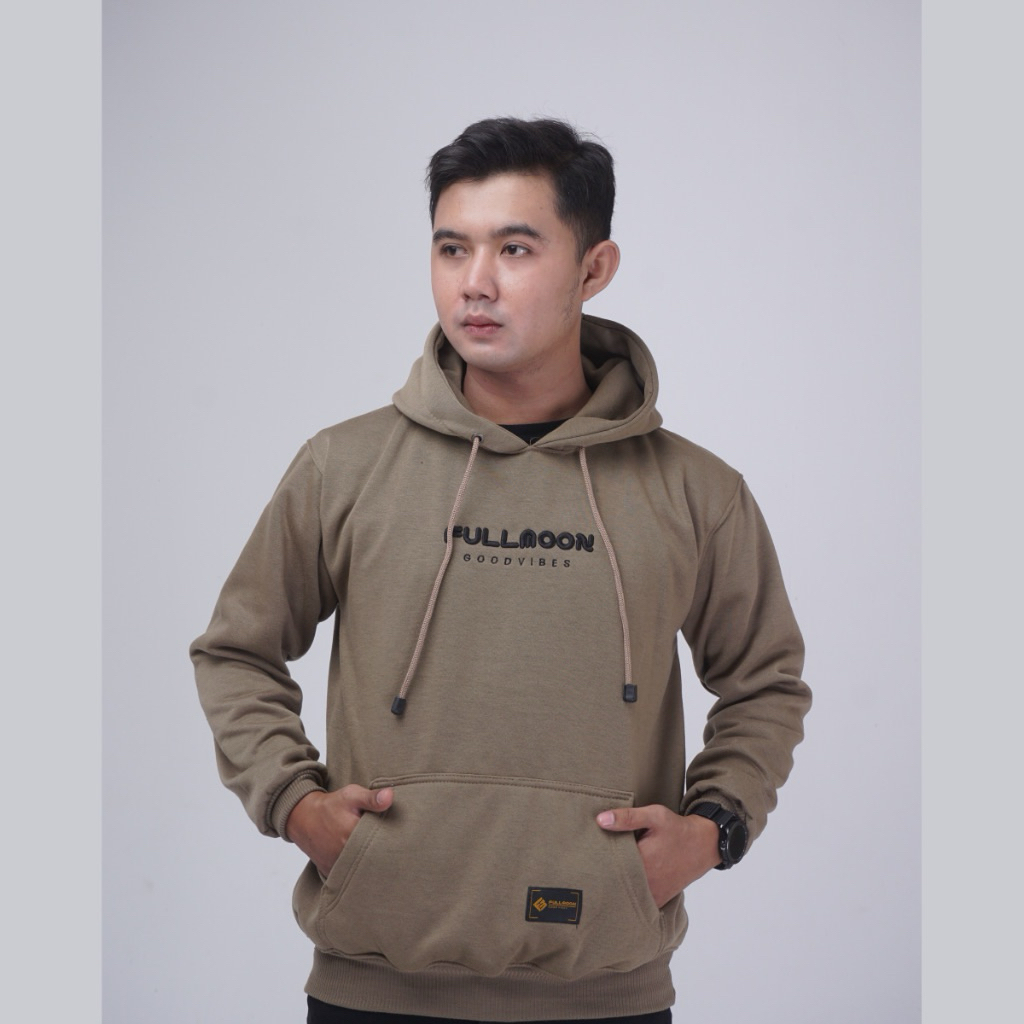 HOODIE FULLMOON UNISEX CEWE COWO BAHAN TEBAL PREMIUM