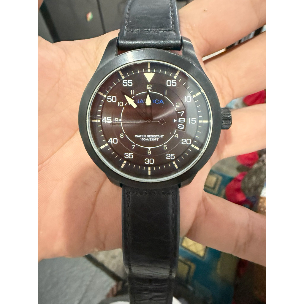 Nautica jam tangan pria Point Loma NAPPLP905 Hitam