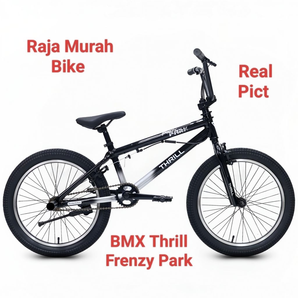 sepeda anak bmx thrill frenzy park 20 inch rotor 360 frame alloy sepeda bmx 20 inch thrill terbaru