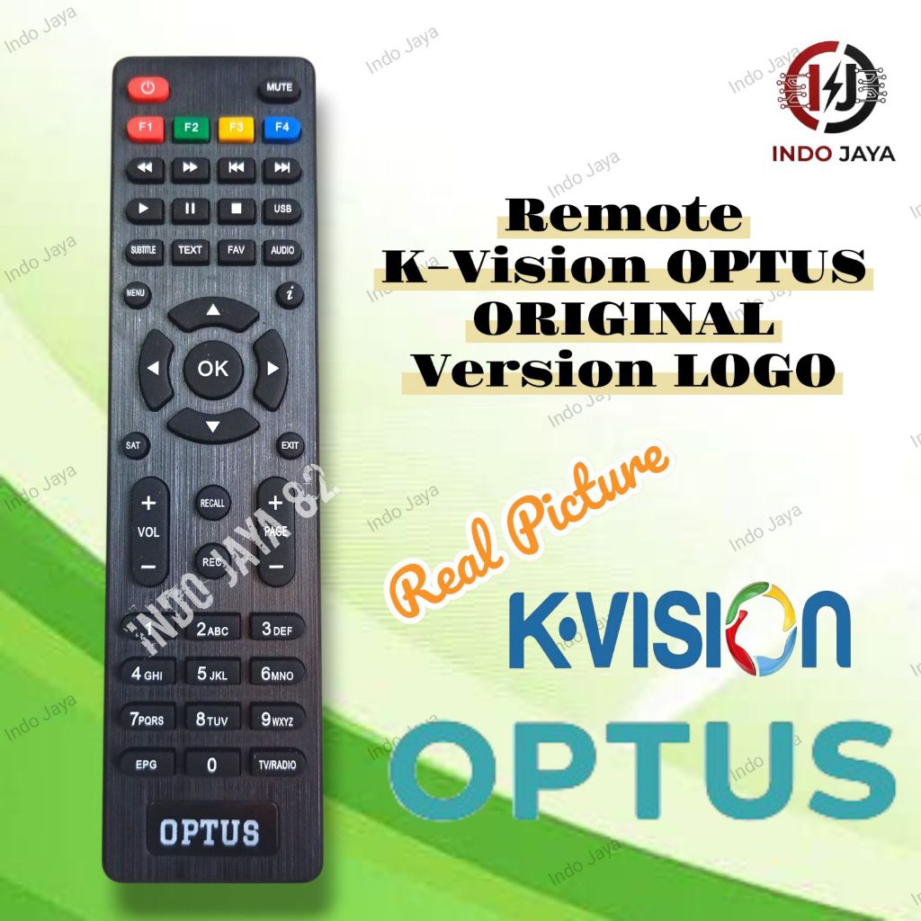 Remote Receiver K-Vision Optus LOGO Original Quality Remote Optus Ori