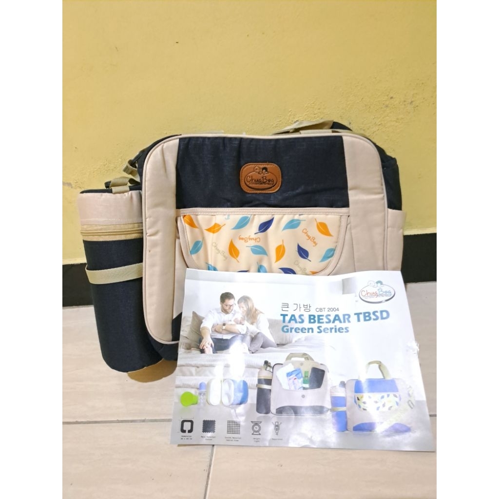 BABY BAG/TAS Perlengkapan BAYI/TAS POPOK/TAS BAYI MURAH/TAS Diaper Bayi BESAR + Tempat Botol Susu
