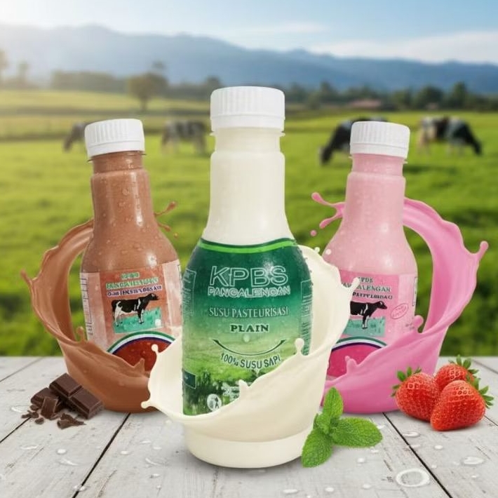 Susu Murni KPBS Pangalengan 250ml - Milky, Halal, & Tanpa Pengawet