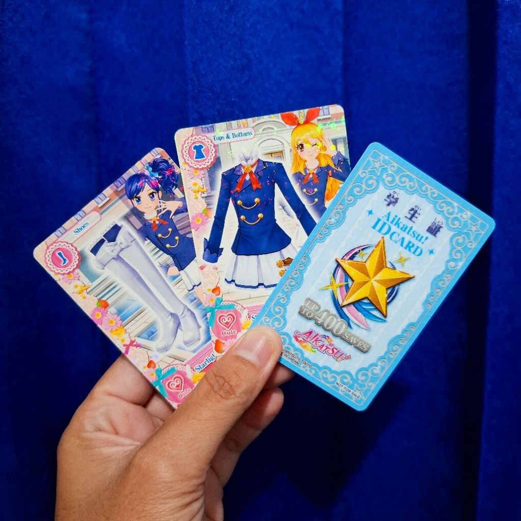 Kartu Aikatsu Starlight Academy Uniform + ID Card Blue