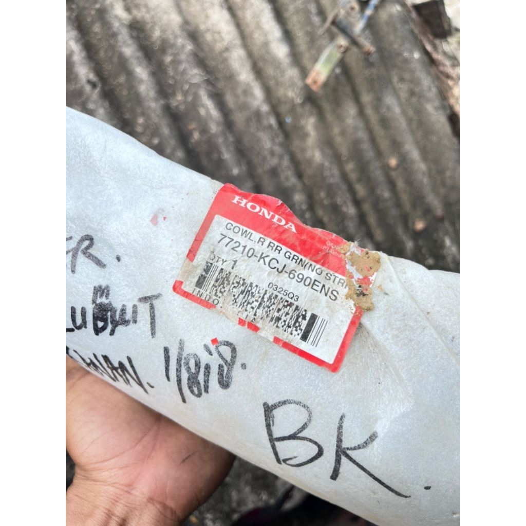 bodi belakang tiger lawas warna hijau original nos hanya kanan tiger 2000