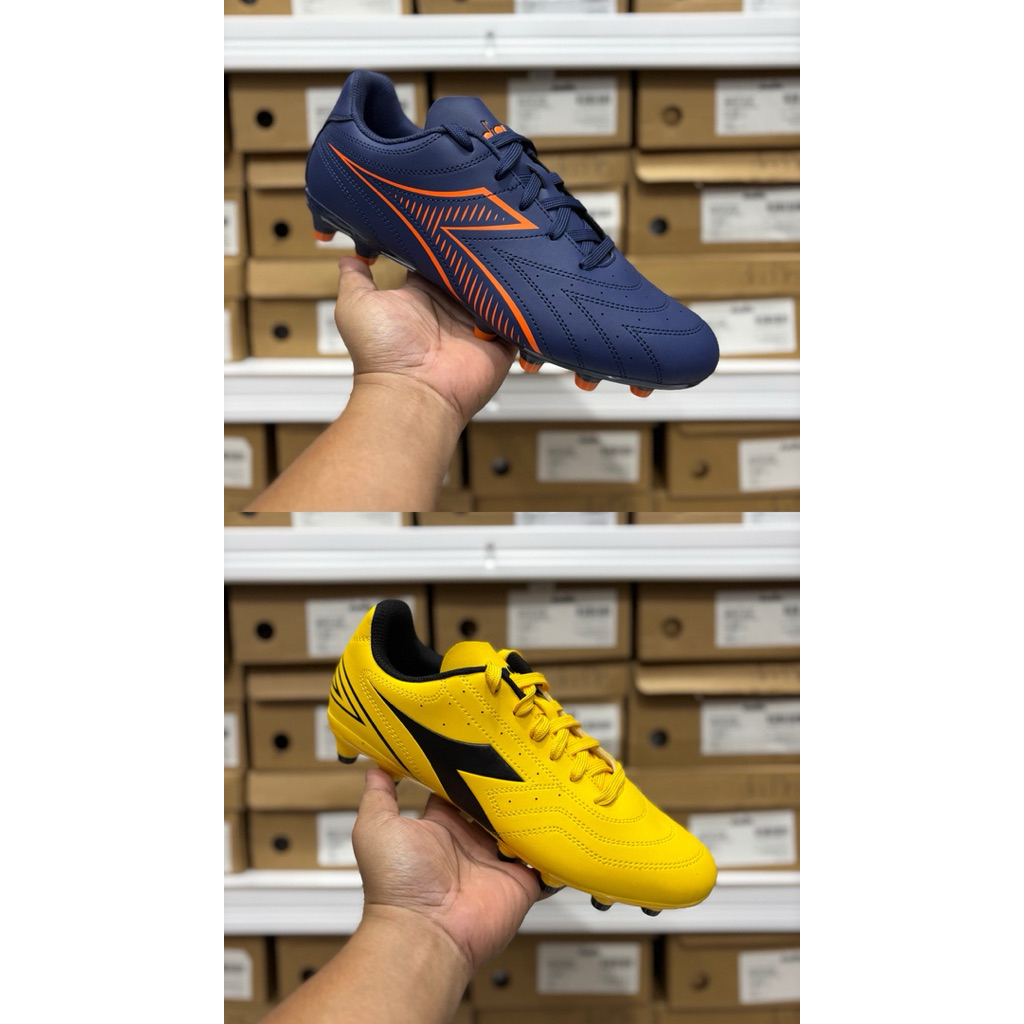 SEPATU BOLA SEPAKBOLA DIADORA MG 701Y PAGILANO YELLOW AND 902N PATRABU NAVY ORIGINAL BNIB SHOES