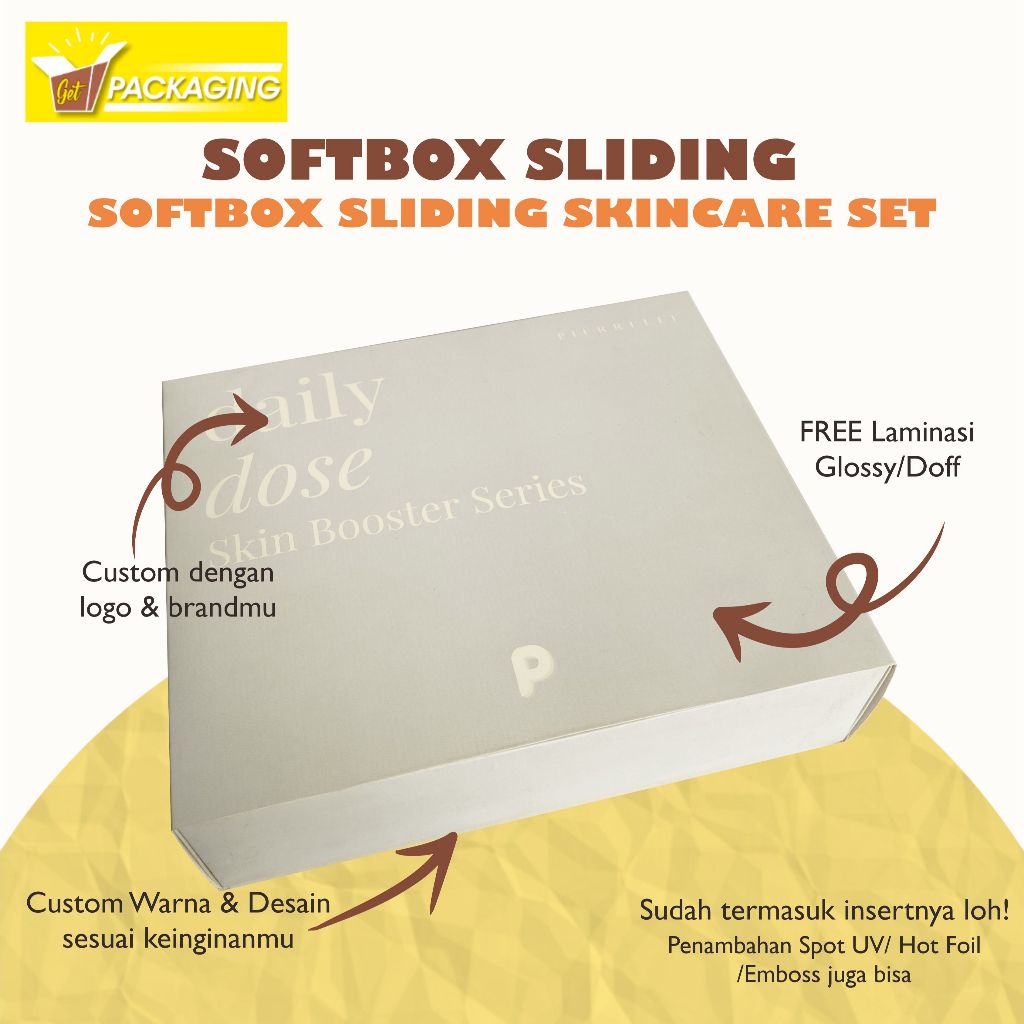 Box Kosmetik Set Premium Sliding Box Custom Packaging