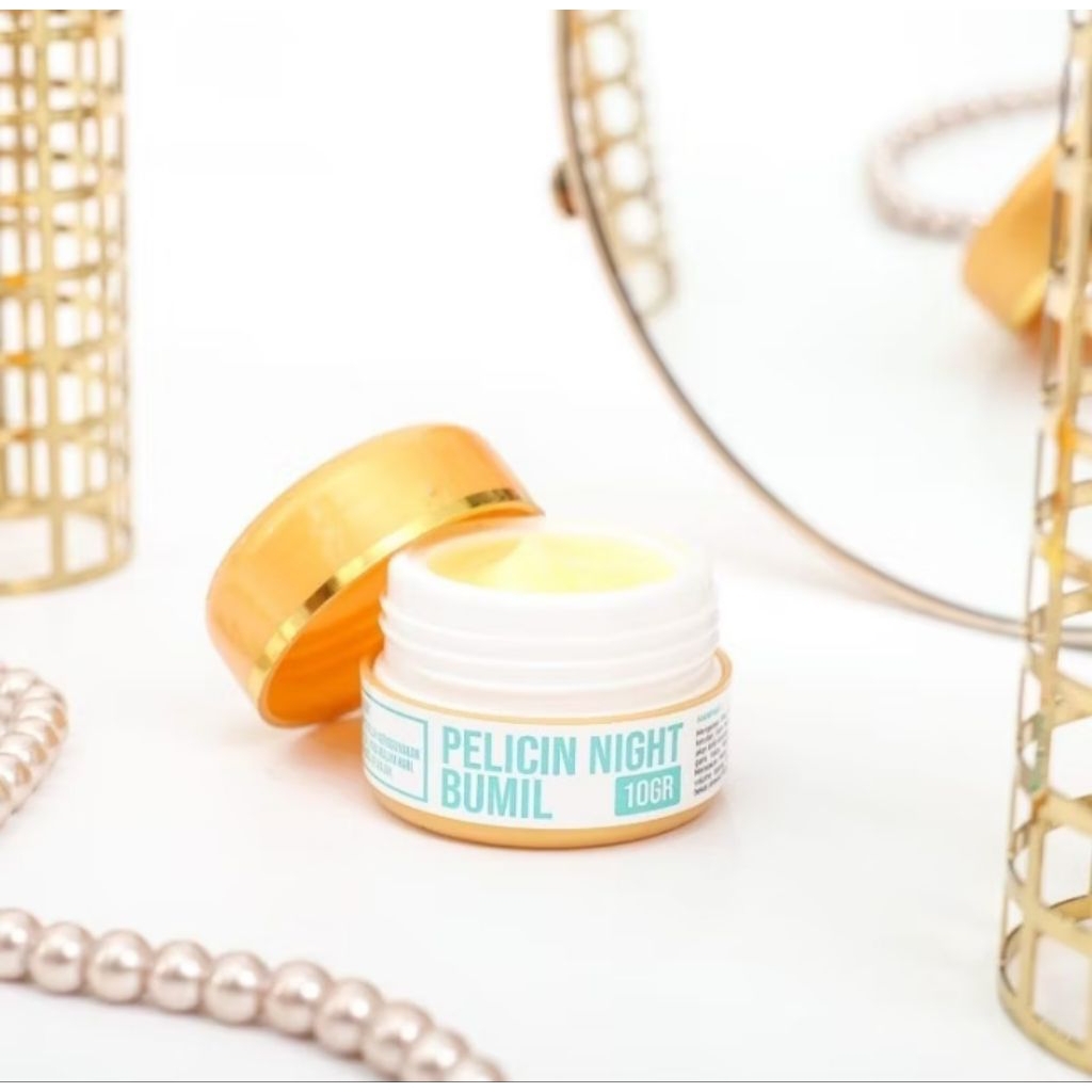 Night Cream Pelicin || Krim Malam Pemutih Wajah