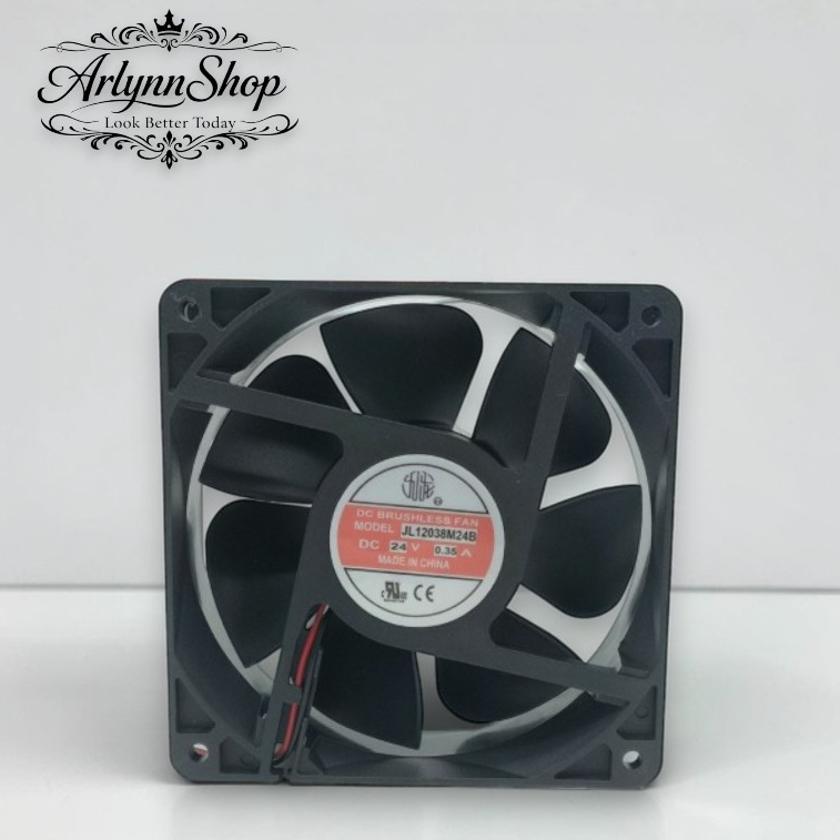 Kipas Fan JL12038M24B 12cm 120x120x38mm 24V DC High Speed Industri Cooling Fan Panel Listrik / Mesin