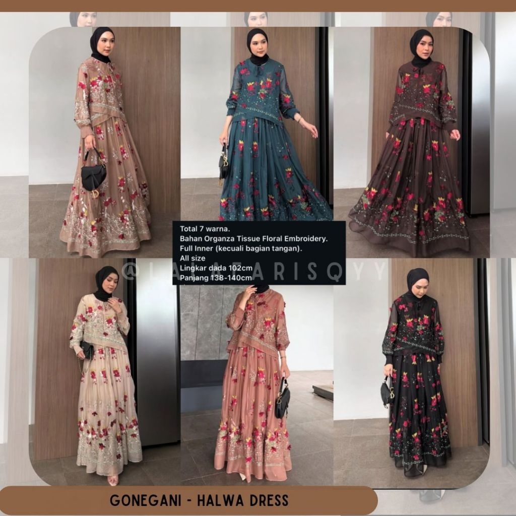 HALWA DRESS GG HALWA GONEGANI BY GONEGANI