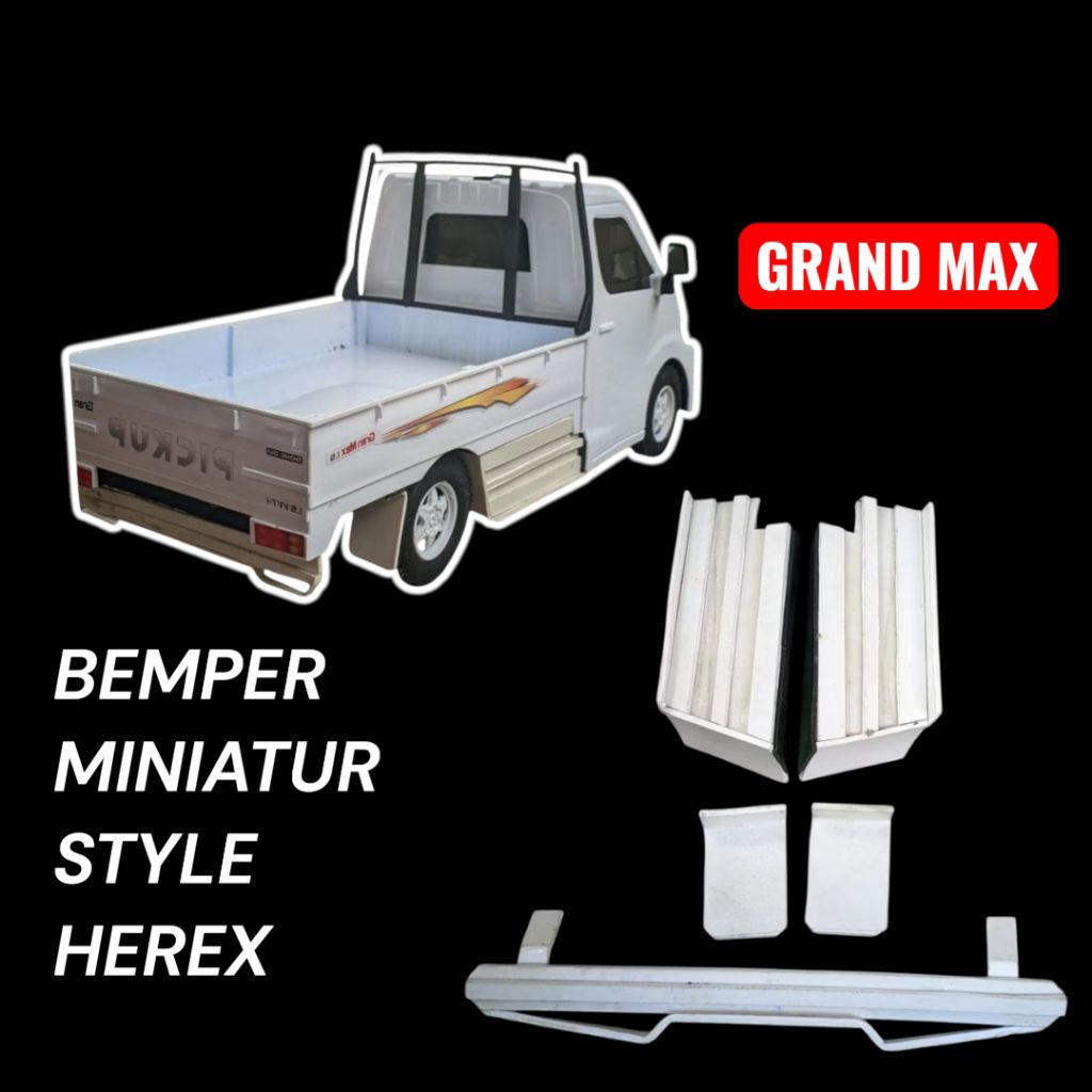 Bemper miniatur mobil pickup GRAND MAX herex style