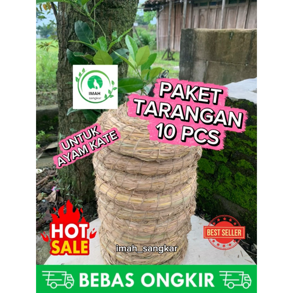 Paket Murah Tarangan Ayam Kate 10 pcs Ukuran 25x25 cm – Alas Sarang Ayam Kate Kualitas Kuat dan Taha