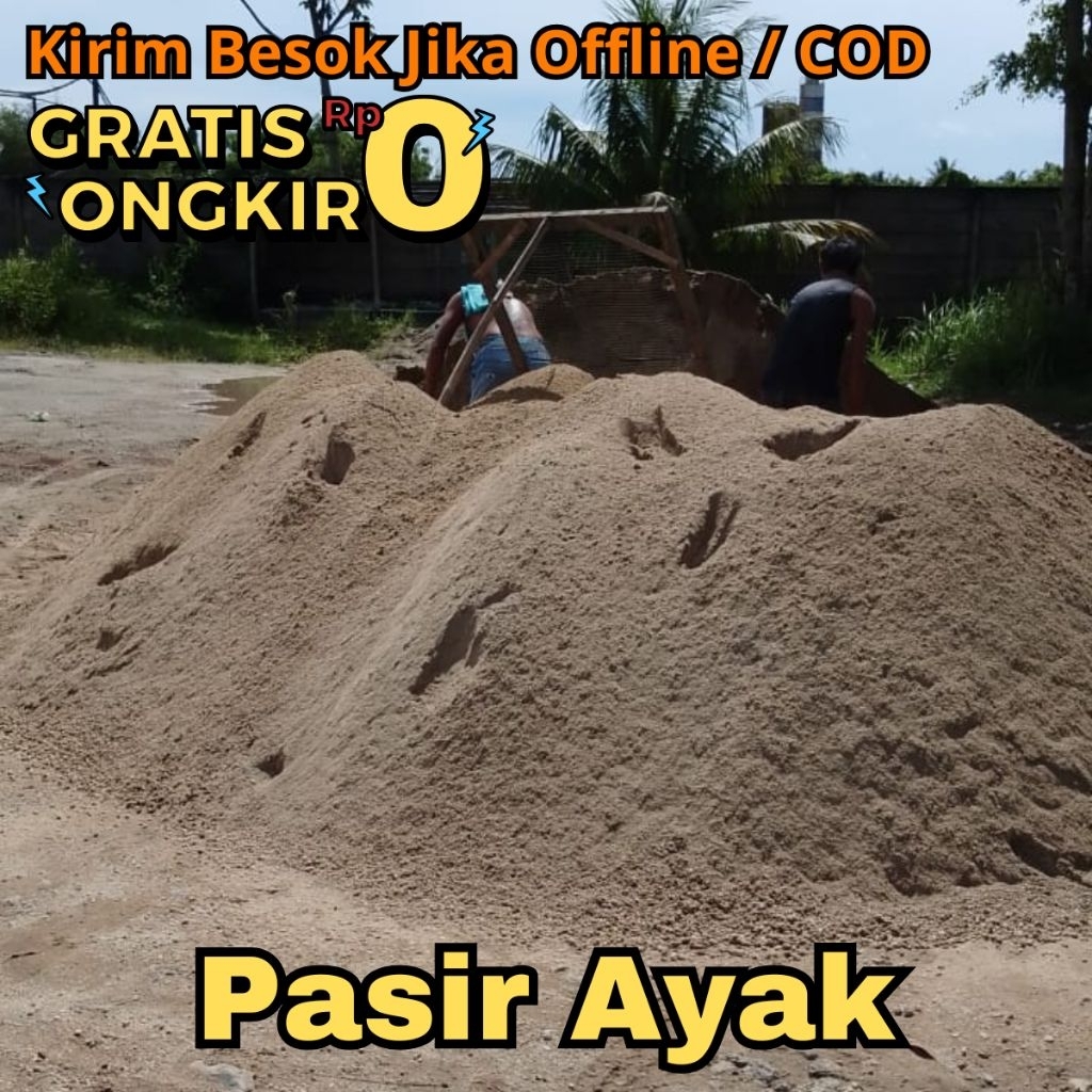 Pasir Pasang Ayak Halus / Pasir Plester Ayak / Pasir Halus Diayak