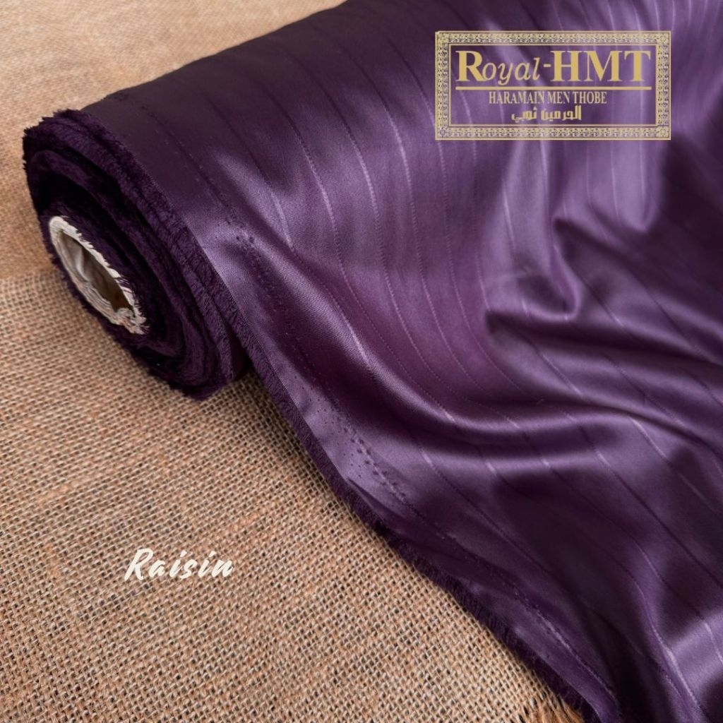 Kain Sultan Abaya Indonesia Royal HMT (Haramain Men Thobe) Raisin