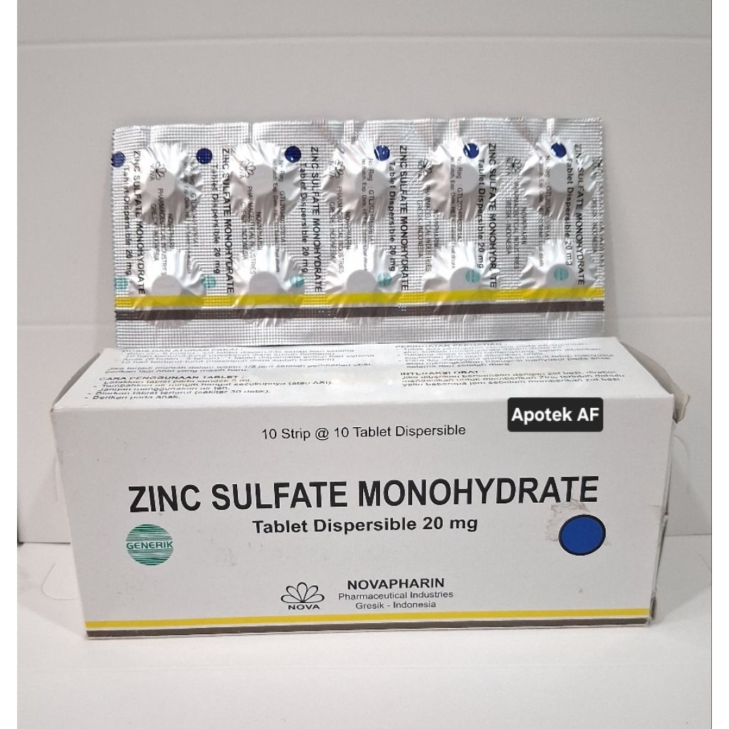 Zinc Sulfate Monohydrate 20mg 10 tablet